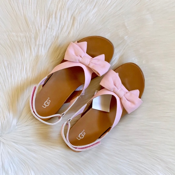 UGG K Fonda Pink Sandals - Picture 3 of 7